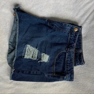 Distressed Denim Shorts NWOT